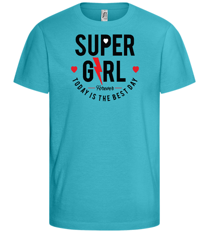 Supergirl Design - Comfort girls' t-shirt_HAWAIIAN OCEAN_front