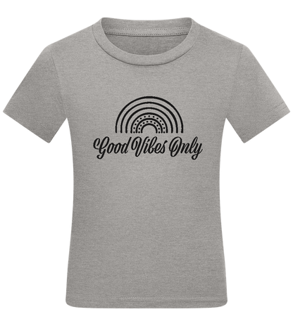 Good Vibes Only Rainbow Design - Comfort kids fitted t-shirt_ORION GREY_front