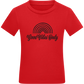 Good Vibes Only Rainbow Design - Comfort kids fitted t-shirt_RED_front