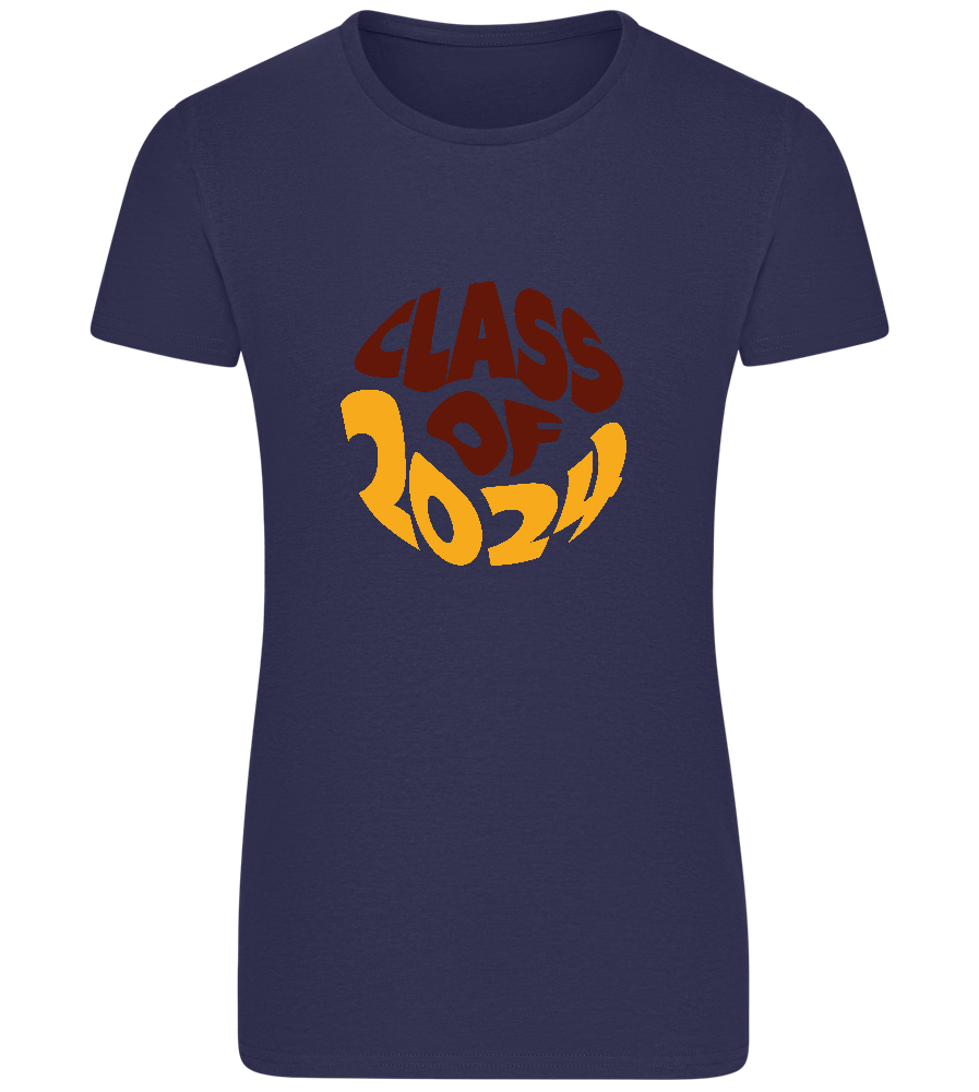 Class of 2024 Design - Basic women's fitted t-shirt_FRENCH NAVY_front