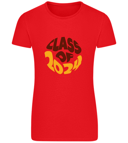 Class of 2024 Design - Basic women's fitted t-shirt_RED_front