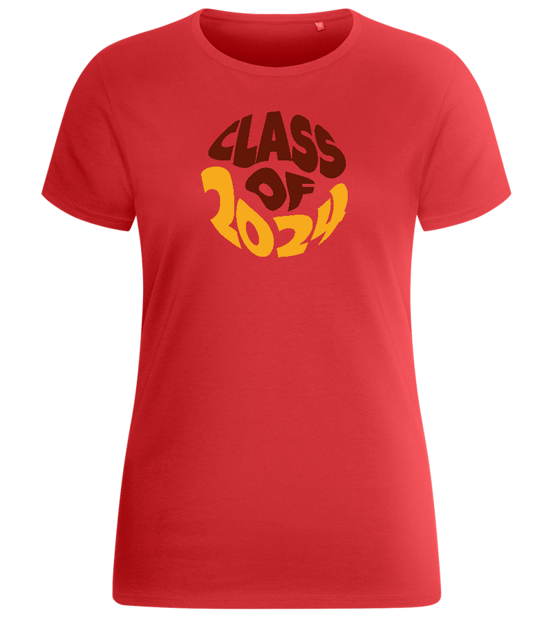 Class of 2024 Design - Basic women's fitted t-shirt_RED_front