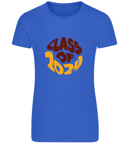Class of 2024 Design - Basic women's fitted t-shirt_ROYAL_front