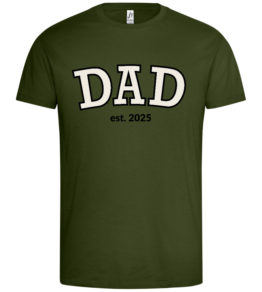 Dad Est 2025 Design - Premium men's t-shirt_ARMY_front