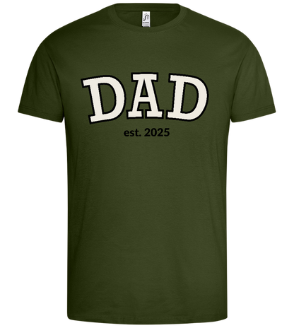 Dad Est 2025 Design - Premium men's t-shirt_ARMY_front