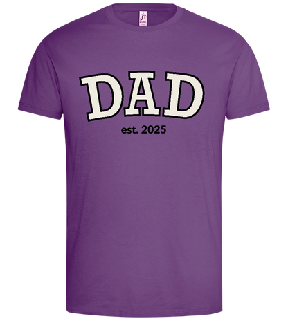 Dad Est 2025 Design - Premium men's t-shirt_LIGHT PURPLE_front