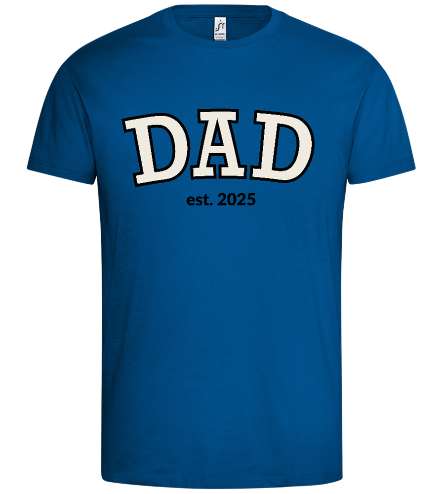 Dad Est 2025 Design - Premium men's t-shirt_ROYAL_front