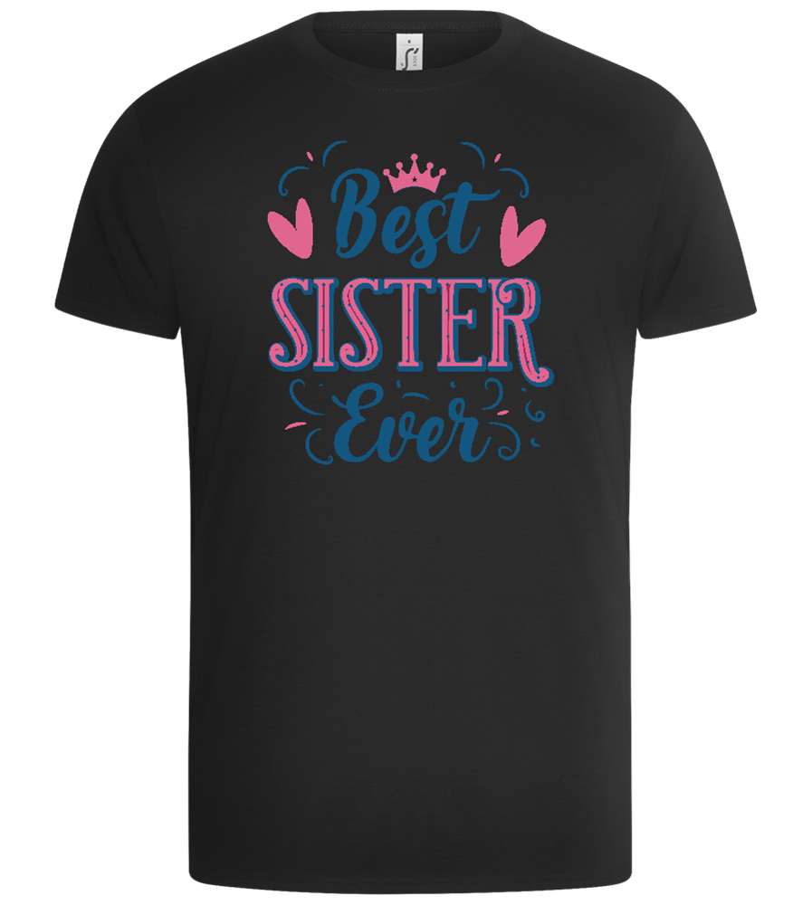 Best Sister Design - Basic Unisex T-Shirt_DEEP BLACK_front