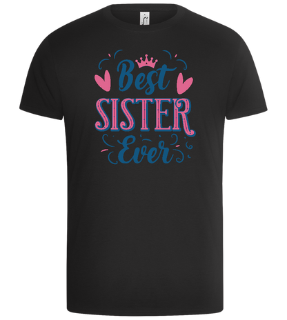 Best Sister Design - Basic Unisex T-Shirt_DEEP BLACK_front