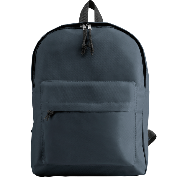 600D Zippered Backpack_BLUE_front