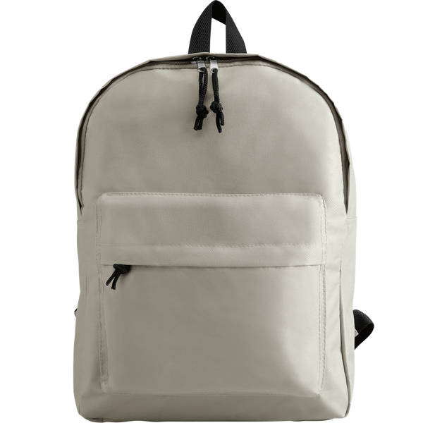 600D Zippered Backpack_GREY_front