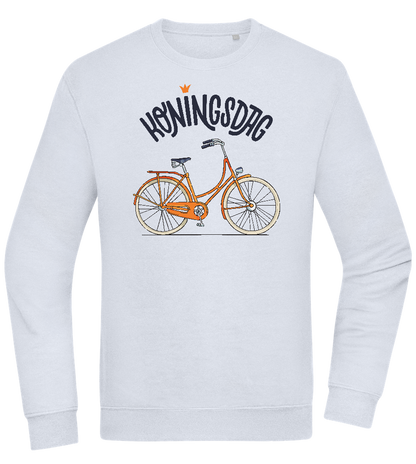 Koningsdag Oranje Fiets Design - Comfort Essential Unisex Sweater_CREAMY BLUE_front