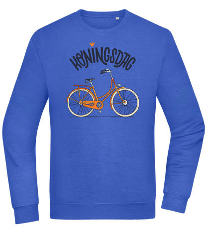 Koningsdag Oranje Fiets Design - Comfort Essential Unisex Sweater_ROYAL_front