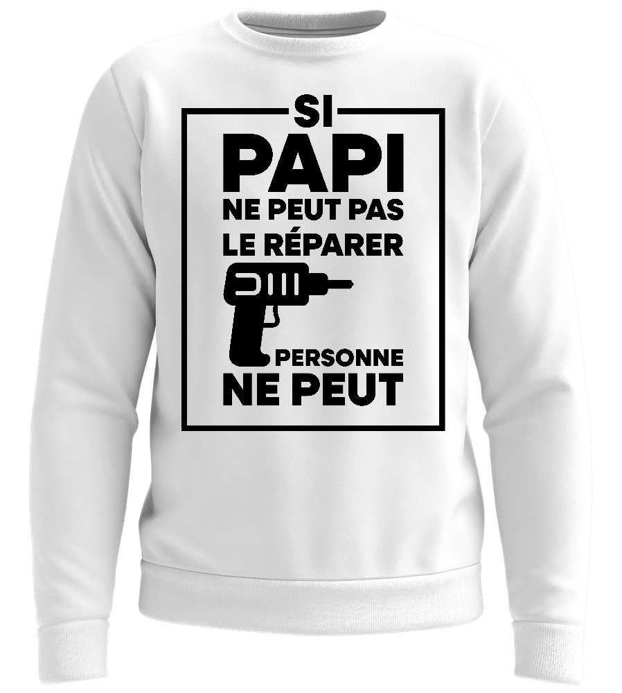 Le Réparer Design - Comfort unisex sweater_WHITE_front