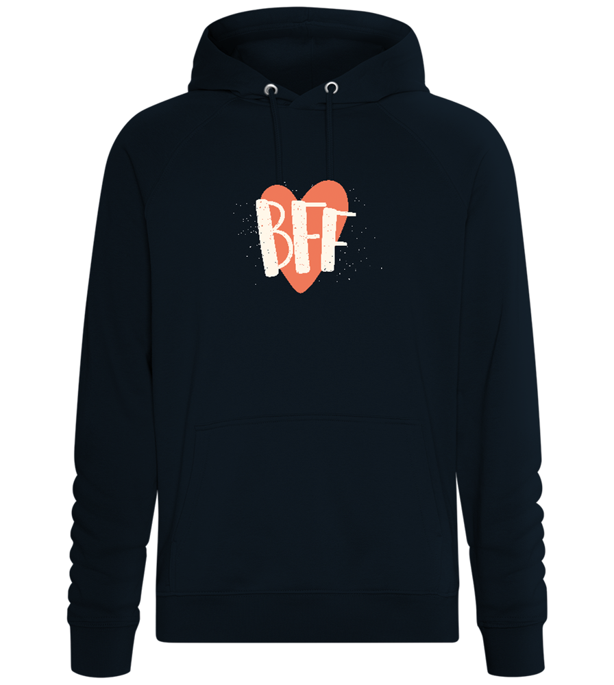 BFF Heart Design - Comfort unisex hoodie_BLACK_front