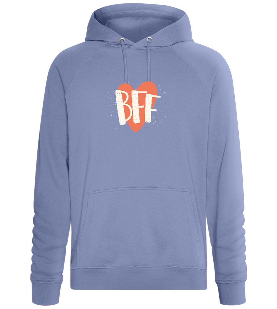 BFF Heart Design - Comfort unisex hoodie_BLUE_front