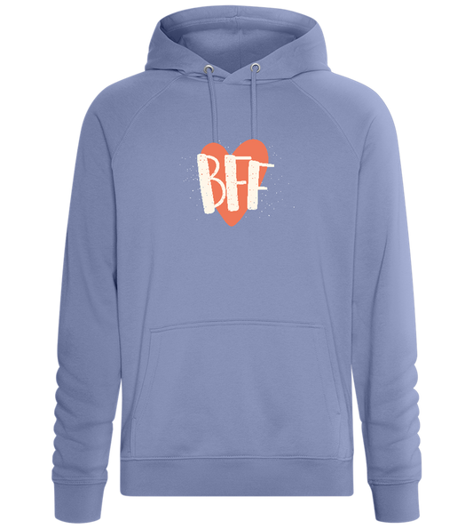 BFF Heart Design - Comfort unisex hoodie_BLUE_front