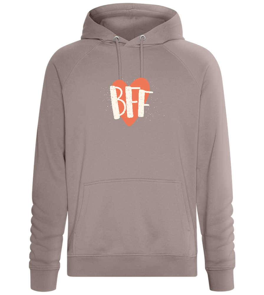 BFF Heart Design - Comfort unisex hoodie_CHARCOAL CHIN_front