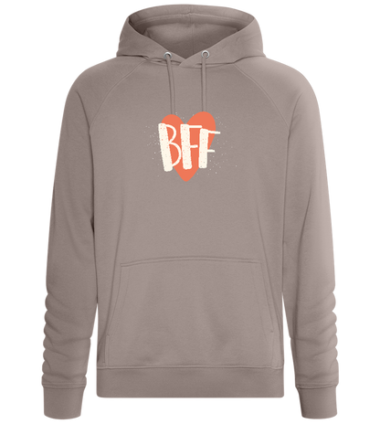 BFF Heart Design - Comfort unisex hoodie_CHARCOAL CHIN_front