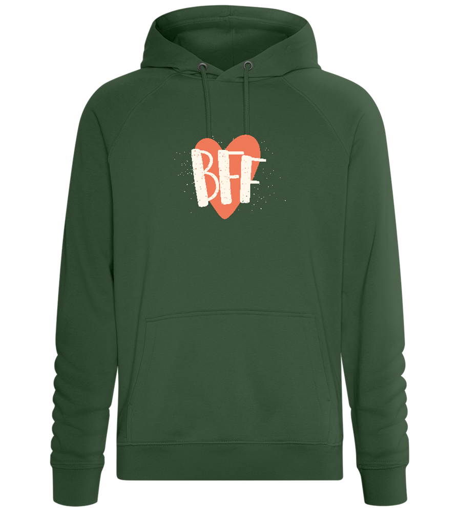 BFF Heart Design - Comfort unisex hoodie_GREEN BOTTLE_front