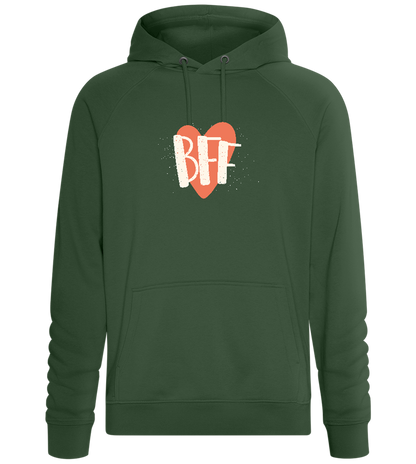 BFF Heart Design - Comfort unisex hoodie_GREEN BOTTLE_front