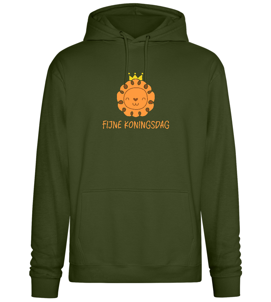 Fijne Koningsdag Design - Premium Essential Unisex Hoodie_ARMY_front