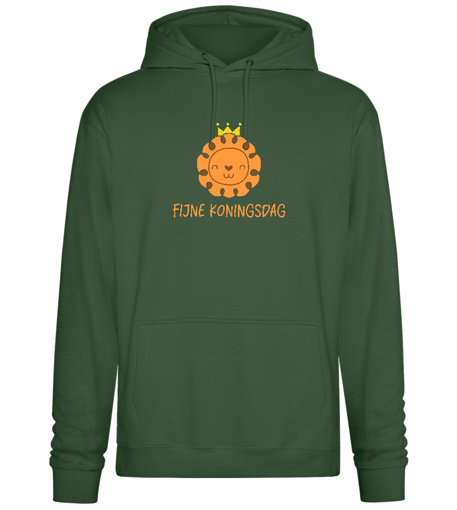 Fijne Koningsdag Design - Premium Essential Unisex Hoodie_GREEN BOTTLE_front