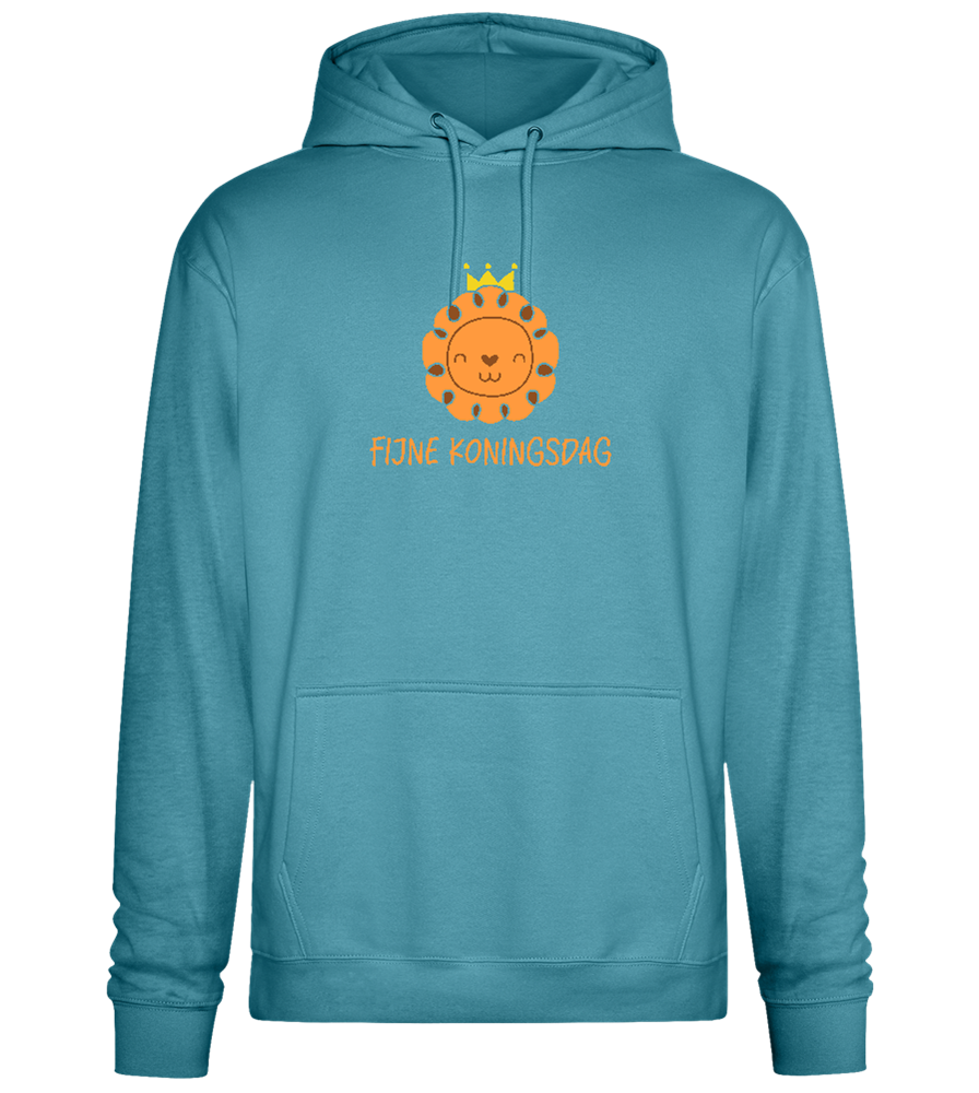 Fijne Koningsdag Design - Premium Essential Unisex Hoodie_POOL BLUE_front