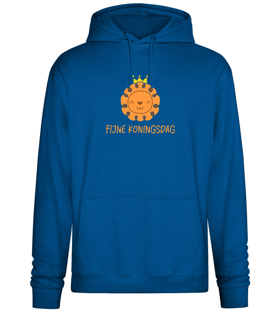 Fijne Koningsdag Design - Premium Essential Unisex Hoodie_ROYAL_front