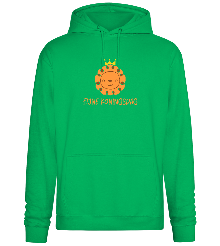 Fijne Koningsdag Design - Premium Essential Unisex Hoodie_SPRING GREEN_front