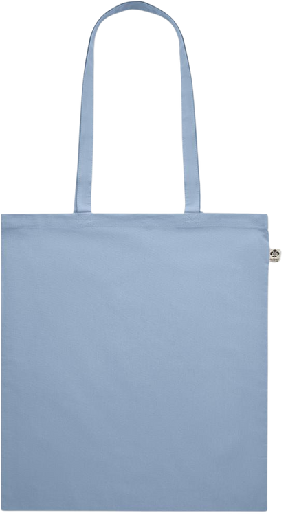Premium colored organic cotton shopping bag_BABY BLUE_front