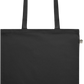 Premium colored organic cotton shopping bag_BLACK_front