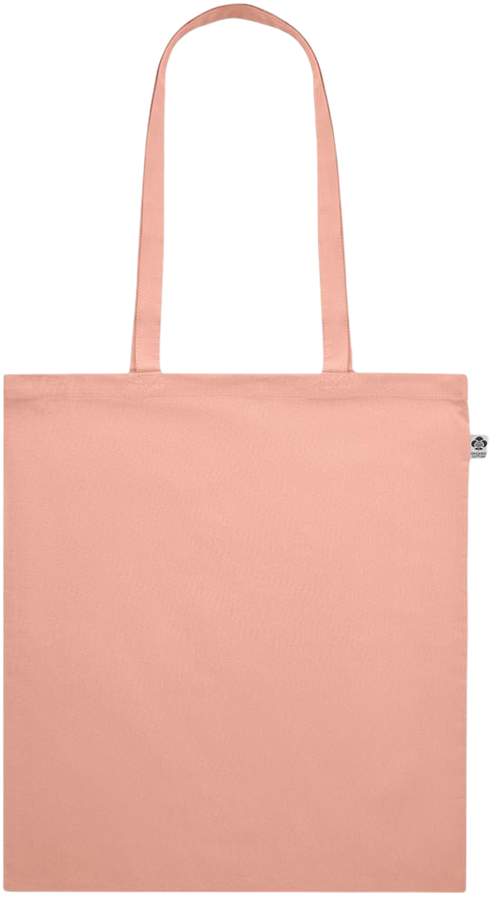 Premium colored organic cotton shopping bag_ORANGE_front