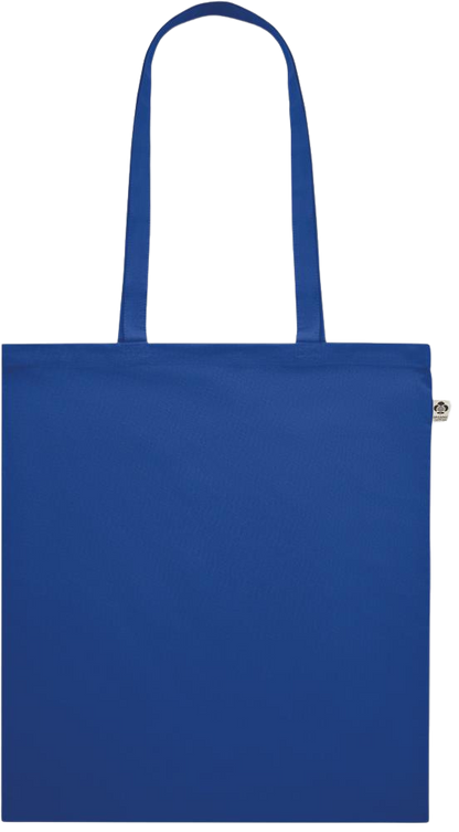 Premium colored organic cotton shopping bag_ROYAL BLUE_front