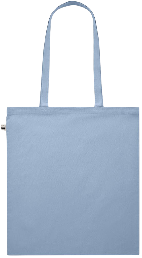 Premium colored organic cotton shopping bag_BABY BLUE_back