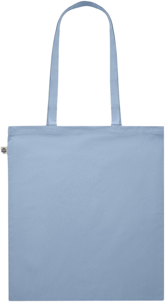 Premium colored organic cotton shopping bag_BABY BLUE_back