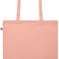 Premium colored organic cotton shopping bag_ORANGE_back