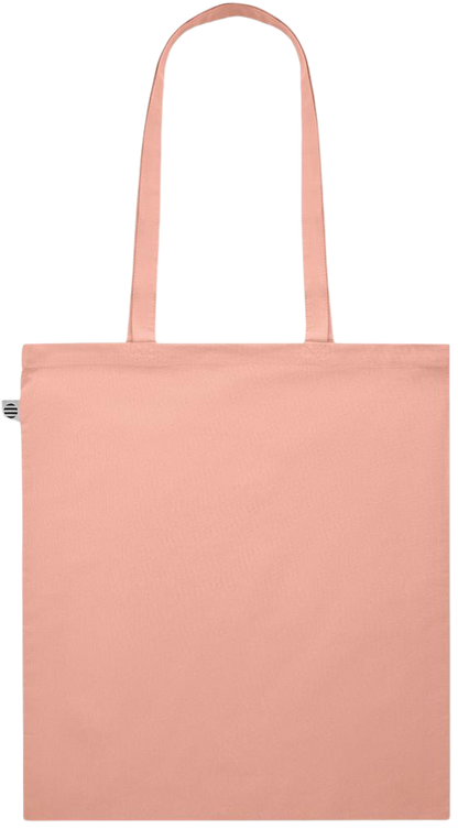 Premium colored organic cotton shopping bag_ORANGE_back