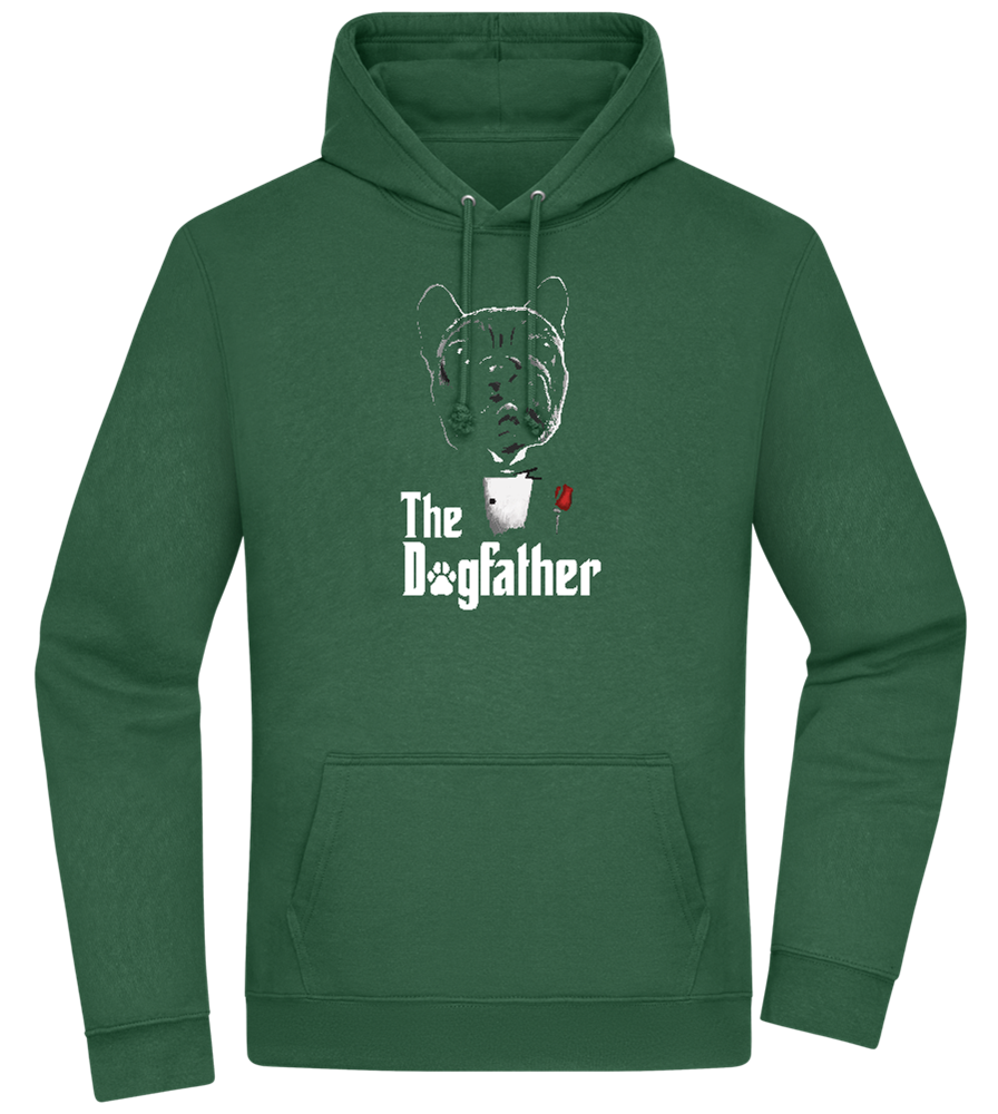 Dogfather Suit Design - Premium Essential Unisex Hoodie_GREEN BOTTLE_front