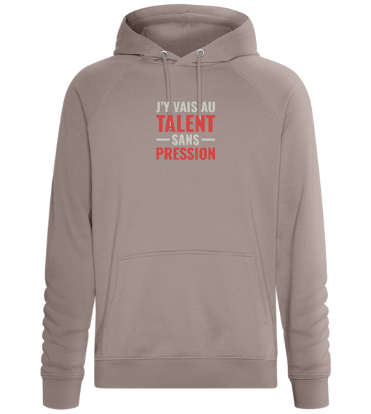 J'y Vais au Talent Sans Pression Design - Comfort unisex hoodie_CHARCOAL CHIN_front