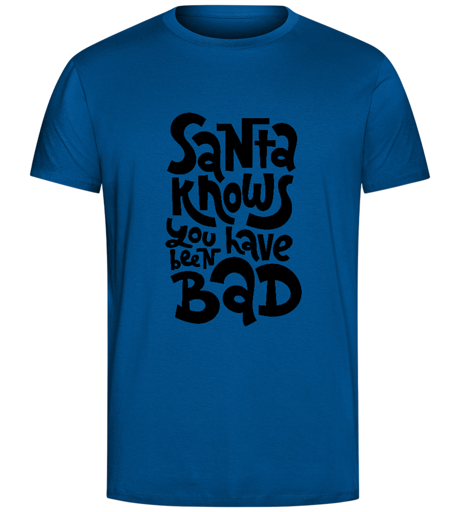 Santa Knows Design - Comfort Unisex T-Shirt_ROYAL_front