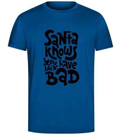 Santa Knows Design - Comfort Unisex T-Shirt_ROYAL_front