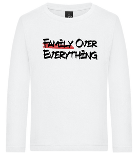 Family over Everything Design - Premium kids long sleeve t-shirt