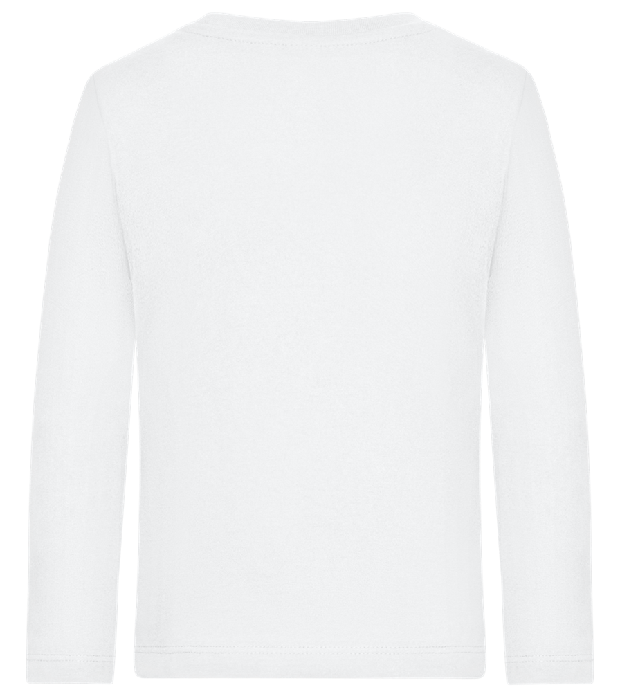 Family over Everything Design - Premium kids long sleeve t-shirt_WHITE_back