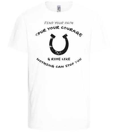 Spur Your Courage Design - Basic kids t-shirt_WHITE_front