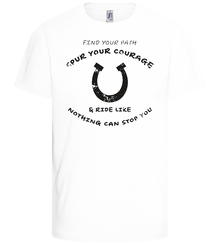 Spur Your Courage Design - Basic kids t-shirt_WHITE_front