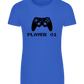 Player 1 Design - Basic women's fitted t-shirt_ROYAL_front