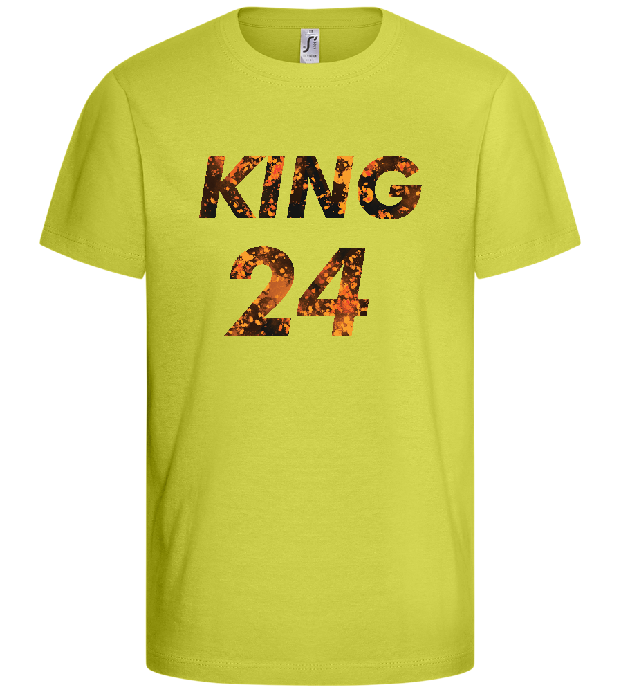 KING 24 Design - Basic kids t-shirt_GREEN APPLE_front