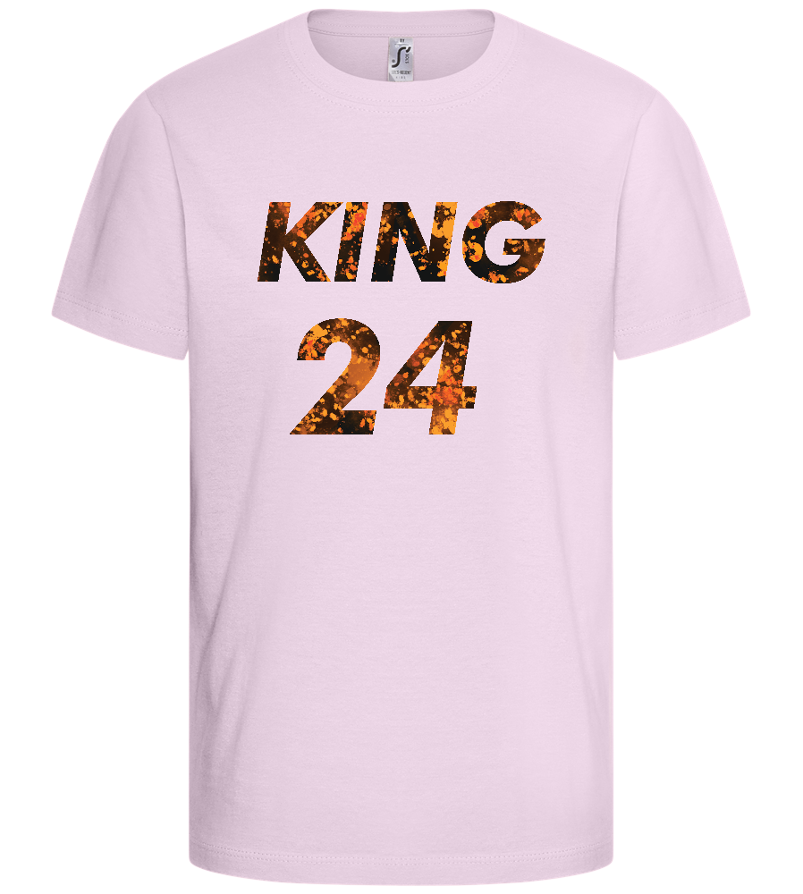 KING 24 Design - Basic kids t-shirt_LIGHT PINK_front