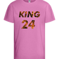 KING 24 Design - Basic kids t-shirt_PINK ORCHID_front